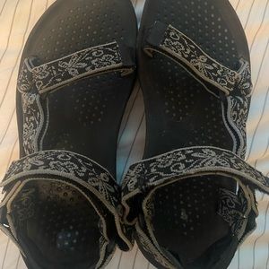 Teva sandals grey and black